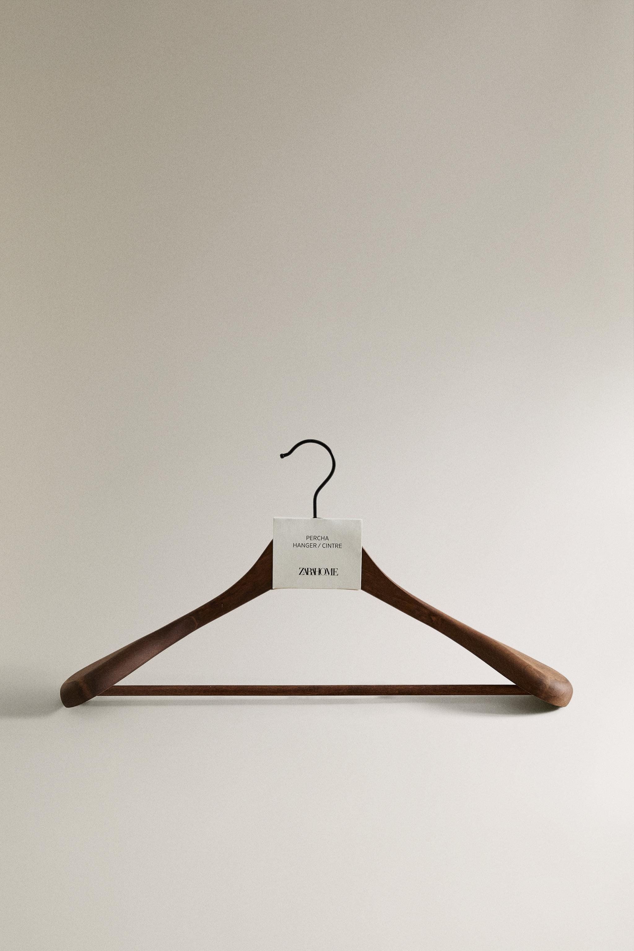 WOOD FINISH COAT HANGER